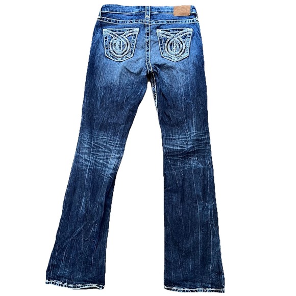 Big Star Denim - Big Star Jeans Maddie Boot Western Cowgirl  Womens 27 R Thick Stitch Rodeo Y2K